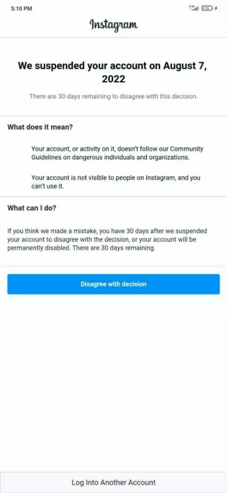 instagram account suspended - minidownloader.com